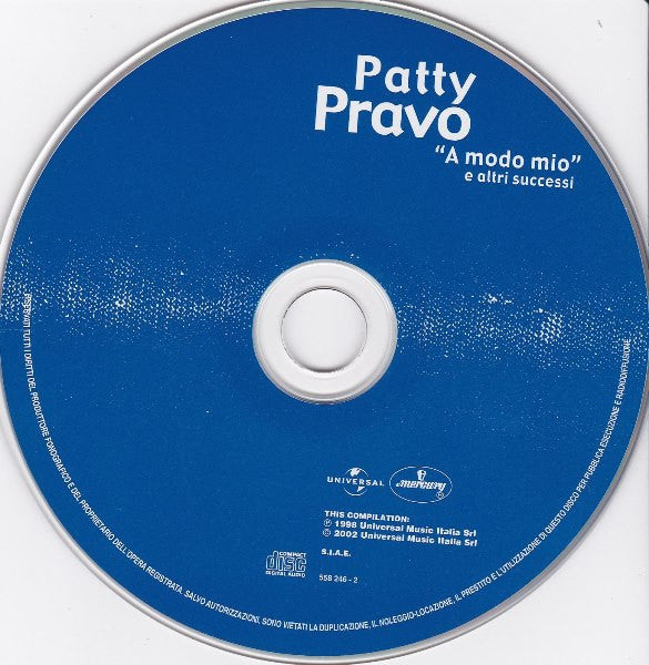 Patty Pravo : "A Modo Mio" E Altri Successi (CD, Comp, RE)