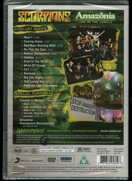 Scorpions : Amazônia - Live In The Jungle (DVD-V, RE, PAL, Zon)