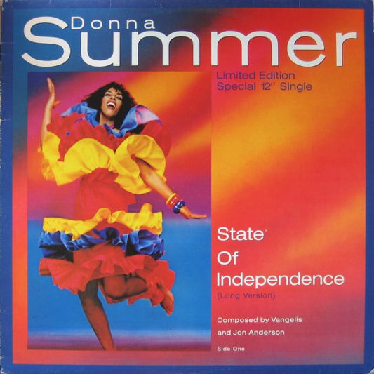 Donna Summer : State Of Independence (Long Version) (12", Ltd)