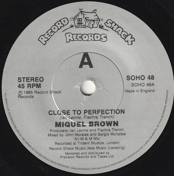 Miquel Brown : Close To Perfection (7", Single)