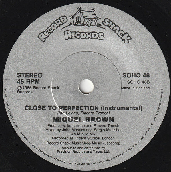 Miquel Brown : Close To Perfection (7", Single)
