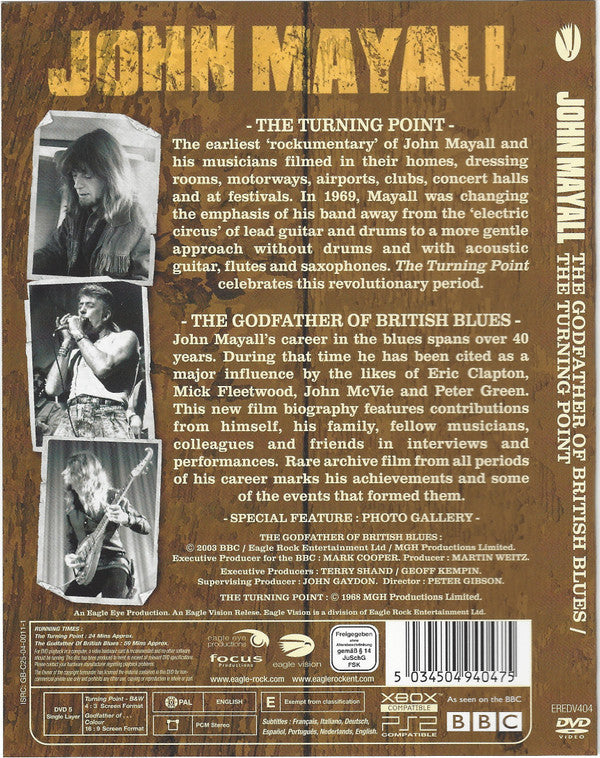 John Mayall : The Godfather Of British Blues / The Turning Point (DVD-V, PAL)