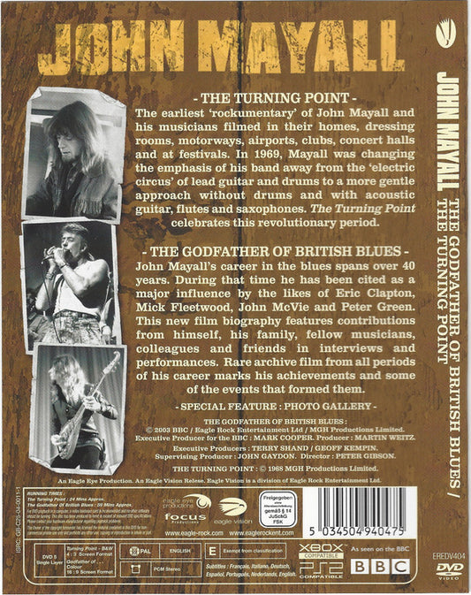 John Mayall : The Godfather Of British Blues / The Turning Point (DVD-V, PAL)