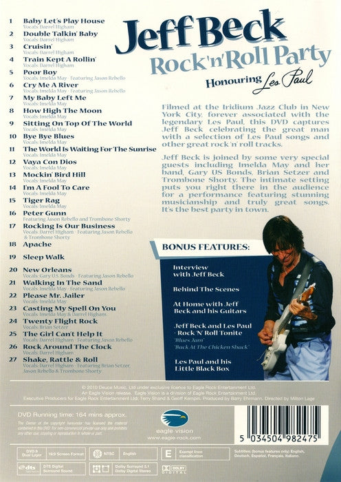 Jeff Beck : Rock 'N' Roll Party Honouring Les Paul (DVD-V, NTSC, Reg)