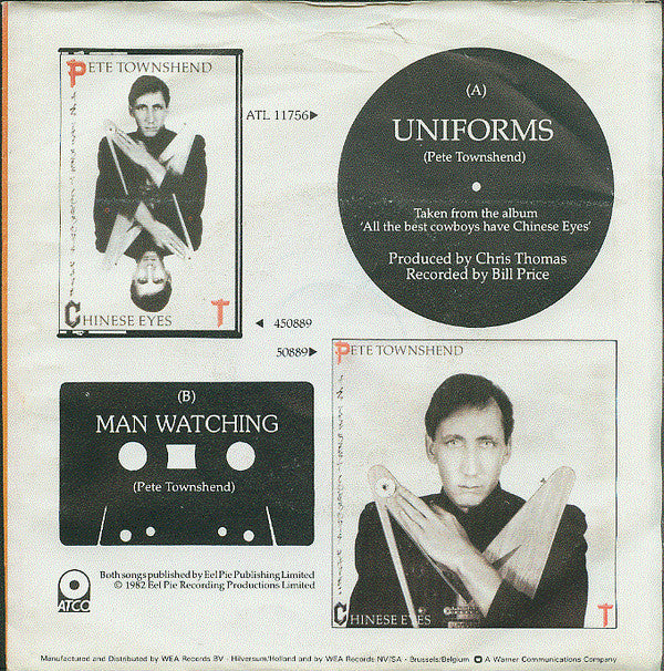 Pete Townshend : Uniforms (7", Single)
