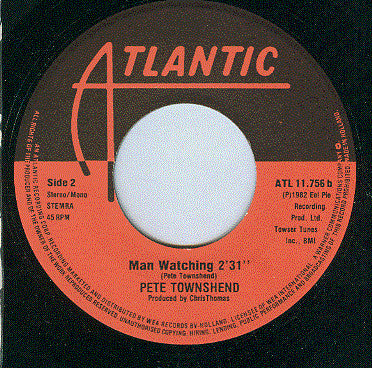 Pete Townshend : Uniforms (7", Single)