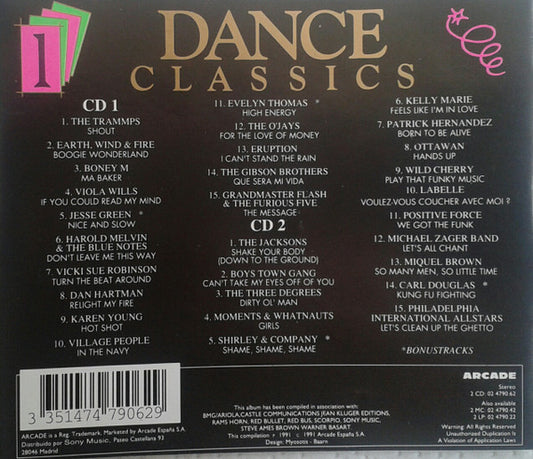 Various : Dance Classics Volume 1 (2xCD, Comp)