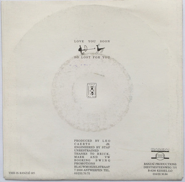 Sweat By Two : Love You Soon (7", Single)