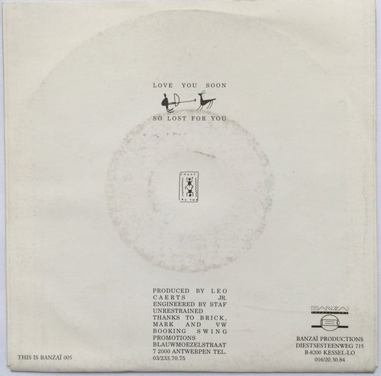 Sweat By Two : Love You Soon (7", Single)