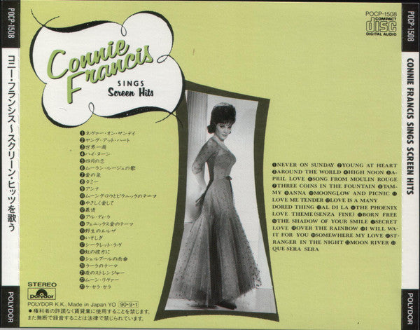 Connie Francis : Sings Screen Hits (CD, Comp)