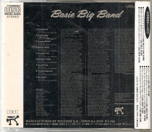 Count Basie : Basie Big Band (CD, Album, RE)