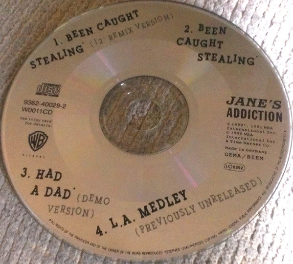Jane's Addiction : Been Caught Stealing (12" Remix Version) (CD, Single)