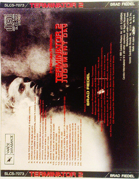Brad Fiedel = Brad Fiedel : Terminator 2 (Original Motion Picture Soundtrack) = ターミネーター２（オリジナル・サウンドトラック） (CD, Album, RP)