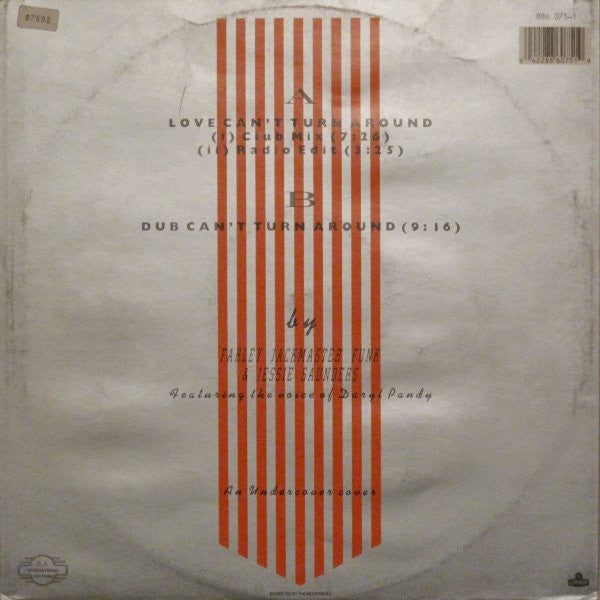 Farley "Jackmaster" Funk & Jesse Saunders : Love Can't Turn Around (12", EP)