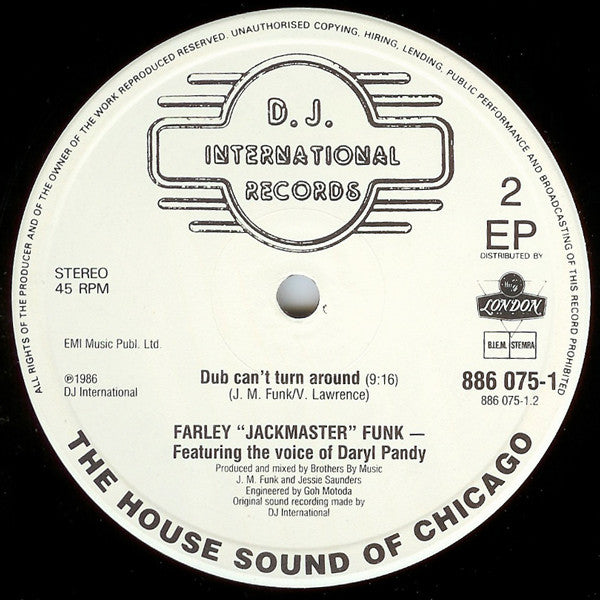 Farley "Jackmaster" Funk & Jesse Saunders : Love Can't Turn Around (12", EP)