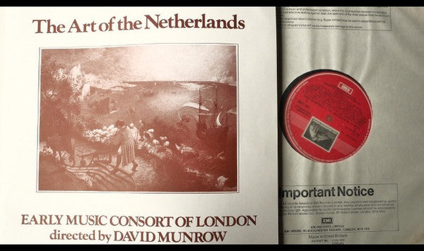 The Early Music Consort Of London, David Munrow : The Art Of The Netherlands (3xLP, Album, Quad + Box)
