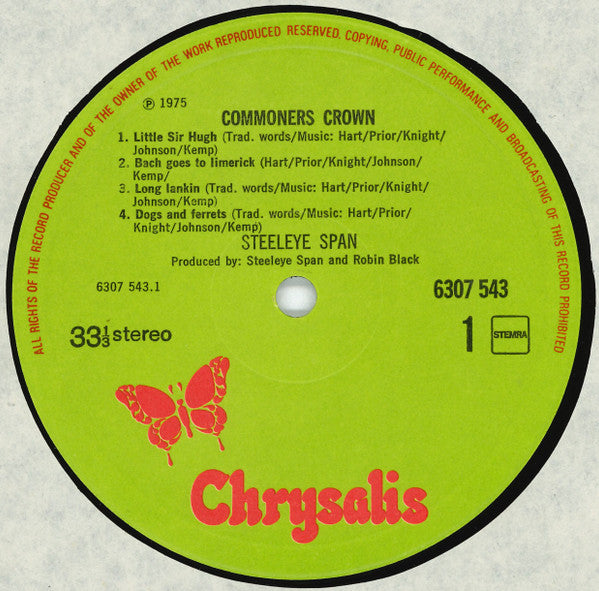 Steeleye Span : Commoners Crown (LP, Album)