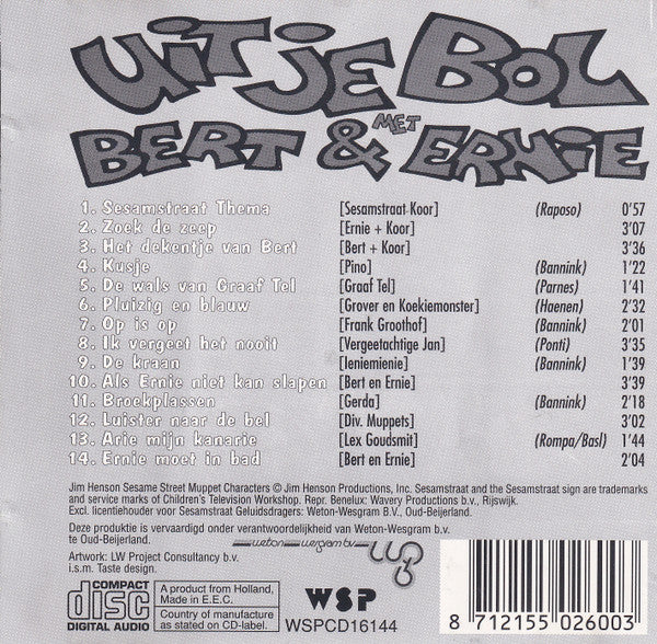 Bert & Ernie : Uit Je Bol Met  (CD, Comp)