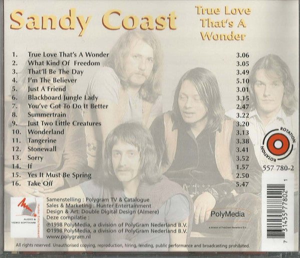 Sandy Coast : True Love That's A Wonder (CD, Comp)