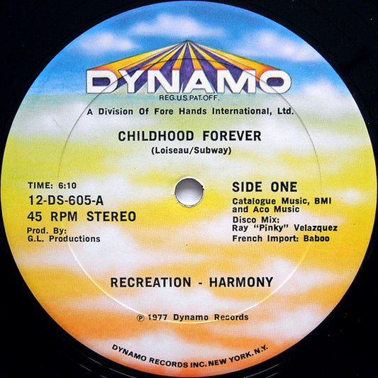 L.E.B. Harmony : Childhood Forever / Kid's Dance (12")