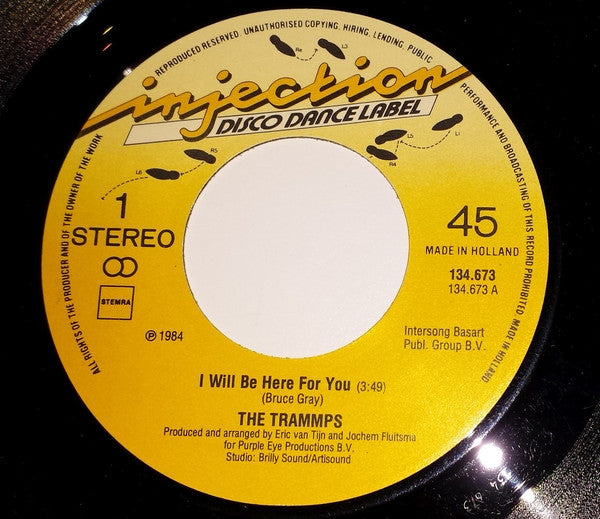 The Trammps : I Will Be Here For You (7", Single)