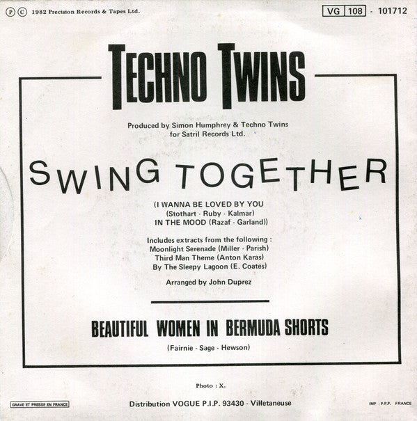 Techno Twins : Swing Together (7")