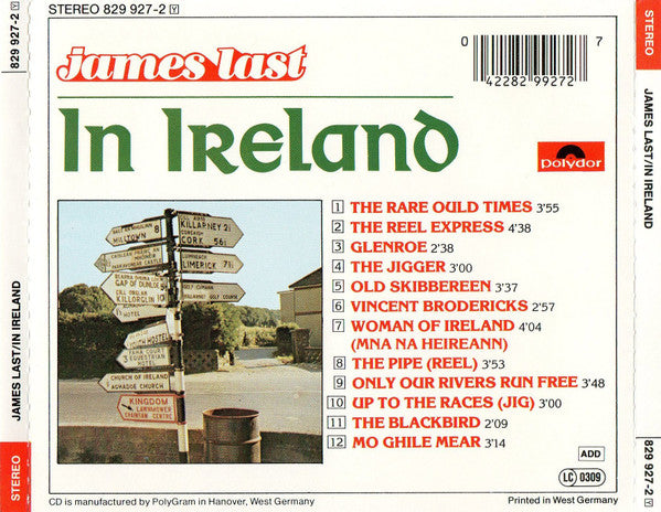 James Last : In Ireland (CD, Album)