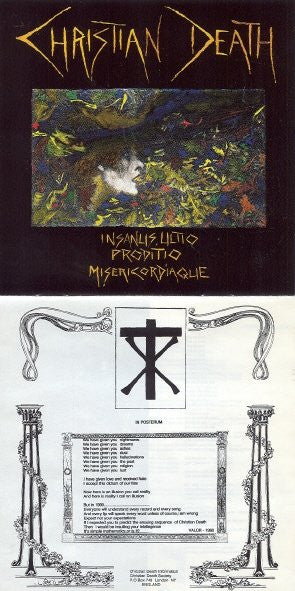 Christian Death : Insanus, Ultio, Proditio, Misericordiaque (CD, Comp)