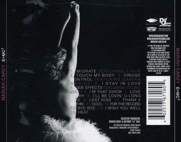 Mariah Carey : E=MC² (CD, Album)