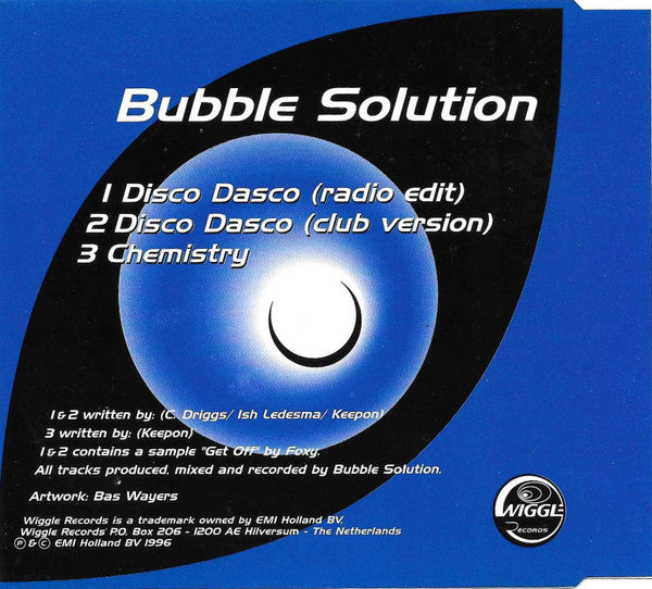 Bubble Solution : Disco Dasco (CD, Maxi)