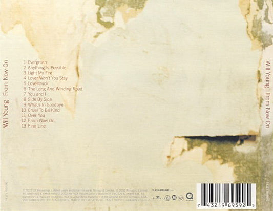 Will Young : From Now On (CD, Album, Enh, Dis)
