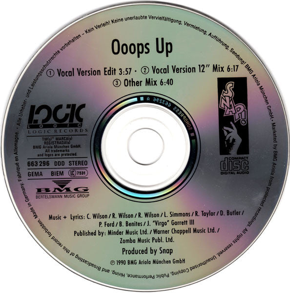 Snap! : Ooops Up (CD, Maxi)