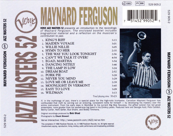 Maynard Ferguson : Verve Jazz Masters 52 (CD, Comp)