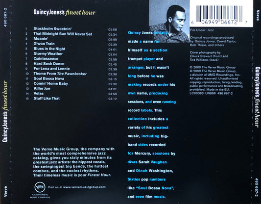 Quincy Jones : Quincy Jones's Finest Hour (CD, Comp)
