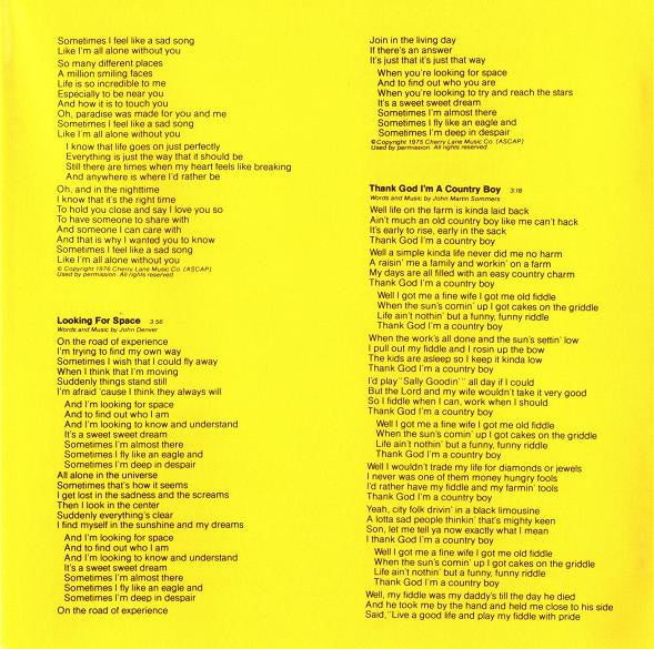 John Denver : John Denver's Greatest Hits Volume 2 (CD, Comp, RE)