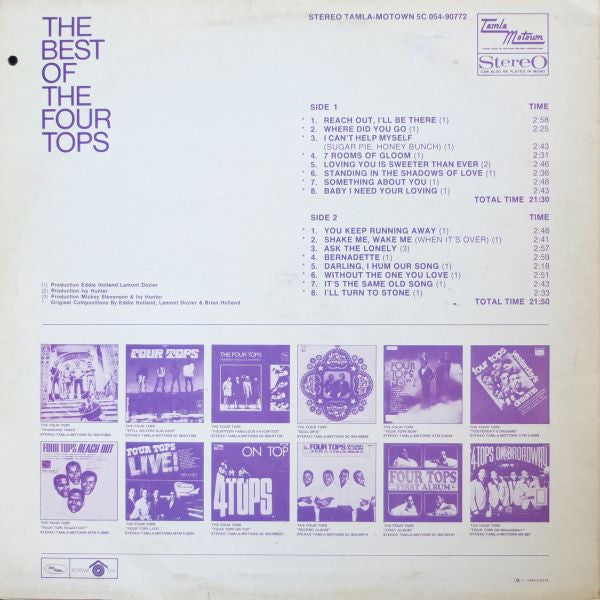 Four Tops : The Best Of The Four Tops (LP, Comp, RE)