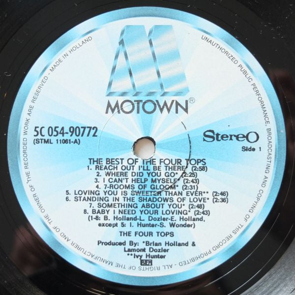 Four Tops : The Best Of The Four Tops (LP, Comp, RE)