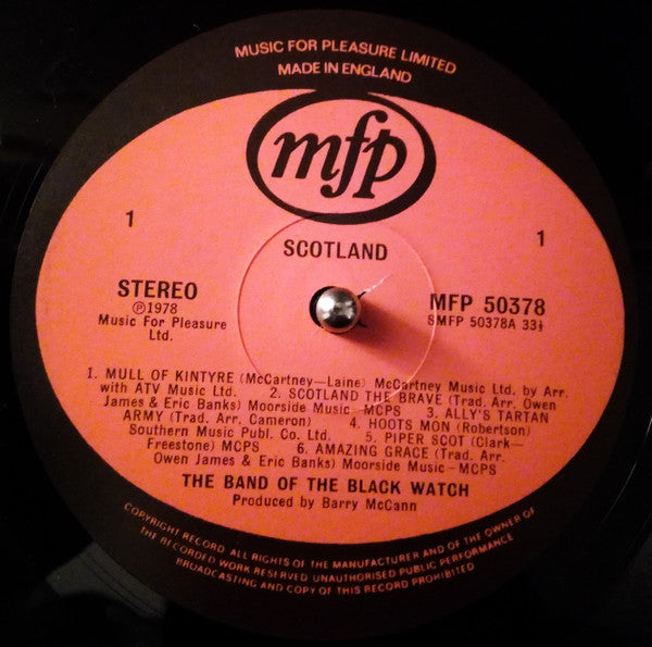 The Band Of The Black Watch : Scotland (LP)