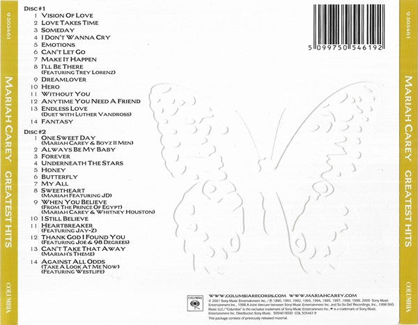Mariah Carey : Greatest Hits (2xCD, Comp)