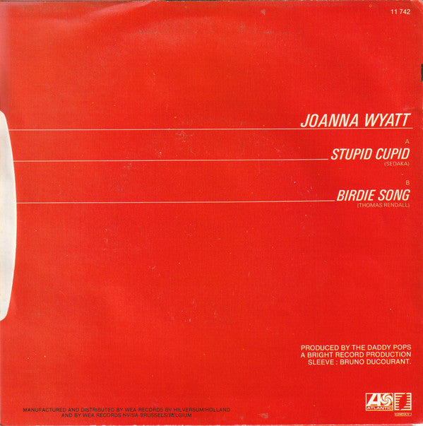 Joanna Wyatt : Stupid Cupid (7", Single, Red)