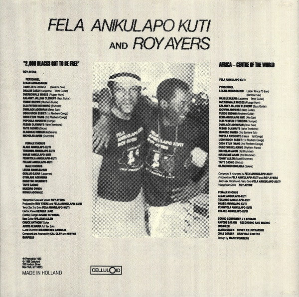 Fela Kuti & Roy Ayers : Music Of Many Colours (CD, Album, RE)