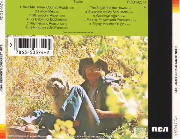 John Denver : John Denver's Greatest Hits (CD, Comp, RE)