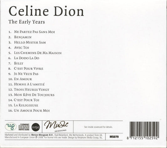 Céline Dion : The Early Years (CD, Comp, Sli)
