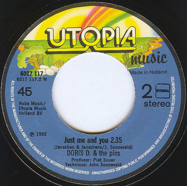 Doris D And The Pins : Shine Up (7", Single, Smo)