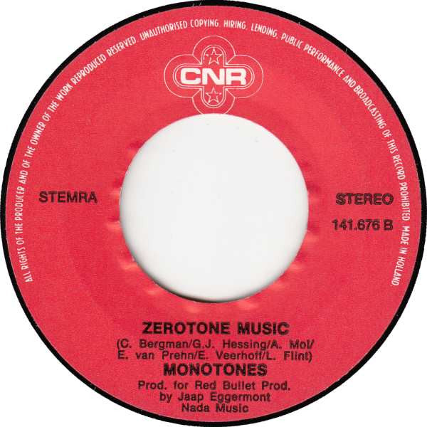 The Monotones (2) : Zero To Zero (7", Single)