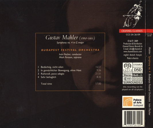 Gustav Mahler, Budapest Festival Orchestra, Ivan Fischer, Miah Persson : Symphony No. 4 (SACD, Hybrid, Multichannel, Album)