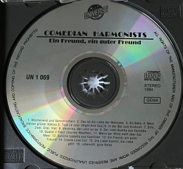 Comedian Harmonists : Ein Freund, Ein Guter Freund (CD, Comp)