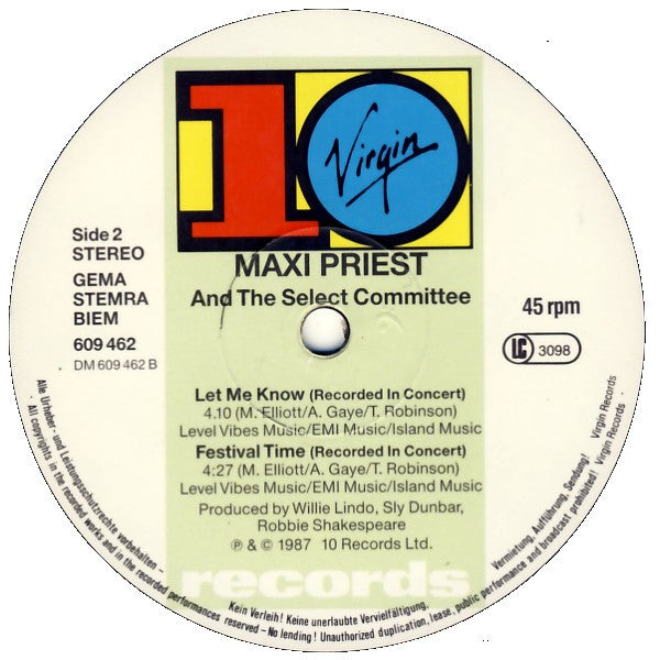 Maxi Priest : Some Guys Have All The Luck (12", Maxi)