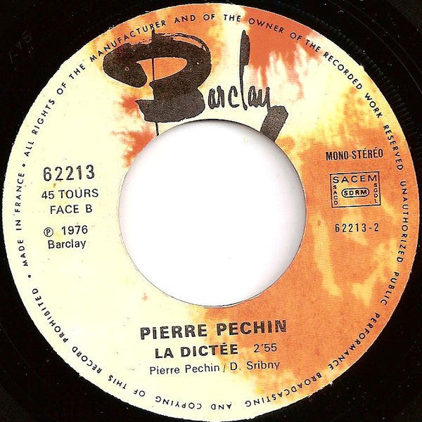 Pierre Péchin : La Cèggal È La Fôormi (7")
