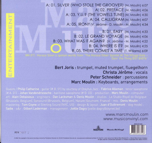 Marc Moulin : Entertainment (LP, Album, Ltd, Num, RE, Blu)